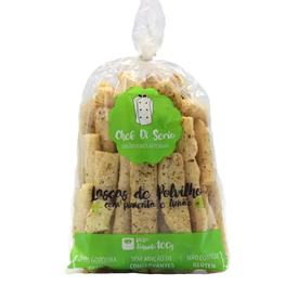 Lascas de Polvilho com Pimenta e Limão Chef di Serio 100g